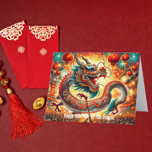 Gelukkig Chinees Nieuwjaar van de Draak Kaart
