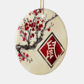 Gelukkig Chinees nieuwjaar van de Rat - 2020 Keramisch Ornament (Rechts)