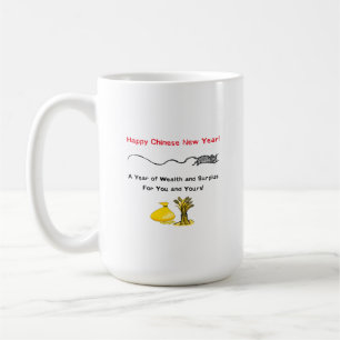 Gelukkig Chinees Nieuwjaar van de Rat! Koffiemok
