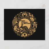 Gelukkig Chinees Nieuwjaar van het konijn Briefkaart (Voorkant)