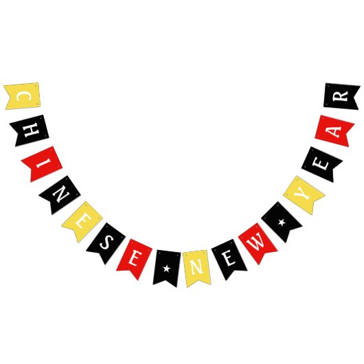 gelukkig chinese nieuwjaarsbanner vlaggetjes (Alle)