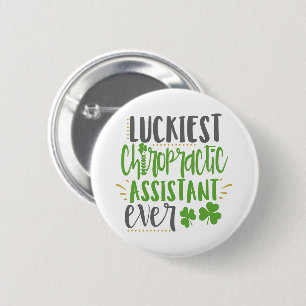Gelukkig Chiropractisch assistent, Chiropractisch Ronde Button 5,7 Cm