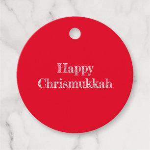 Gelukkig Chrismukkah-cadeautag Bedankjes Labels