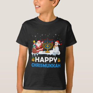 Gelukkig Chrismukkah Chanoeka Fun Vrolijk Kerstfee T-shirt