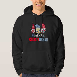 Gelukkig Chrismukkah Gnomes Chanoeka Vrolijk Kerst Hoodie