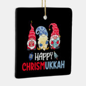 Gelukkig Chrismukkah Gnomes Chanoeka Vrolijk Kerst Keramisch Ornament (Rechts)