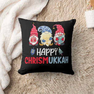 Gelukkig Chrismukkah Kabouters Hanukkah Prettig ke Kussen