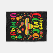 Gelukkig cinco de mayo feest Mexicaans feest 5 de Fleece Deken (Voorkant (Horizontaal))