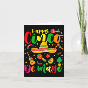 Gelukkig cinco de mayo feest mexicaans feest 5 mei kaart