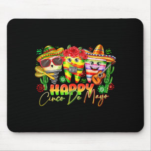 Gelukkig Cinco De Mayo Feest Mexicaans Feest Manne Muismat