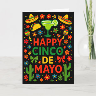 Gelukkig Cinco De Mayo - Mexicaans Feest Fiesta Ca Kaart