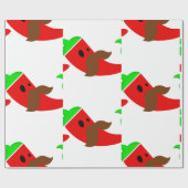 gelukkig cinco de mayo mustache pepper grappig cadeaupapier (Vlak)