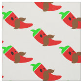 gelukkig cinco de mayo mustache pepper grappig stof (Swatch)
