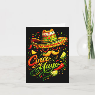 Gelukkig cinco de mayo snor gezicht zonnebril kaart