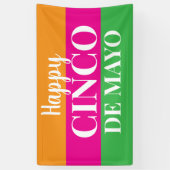 Gelukkig Cinco De Mayo Spandoek (Verticaal)