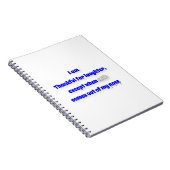 Gelukkig Citaat - Ik ben dankbaar voor het lachen, Notitieboek (Rechterzijde)