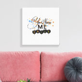 Gelukkig citaat met ballonnen - U MAAKTE ME SMILE! Canvas Afdruk (Insitu (Woonkamer))
