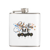 Gelukkig citaat met ballonnen - U MAAKTE ME SMILE! Heupfles (Voorkant)