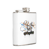 Gelukkig citaat met ballonnen - U MAAKTE ME SMILE! Heupfles (Rechts)