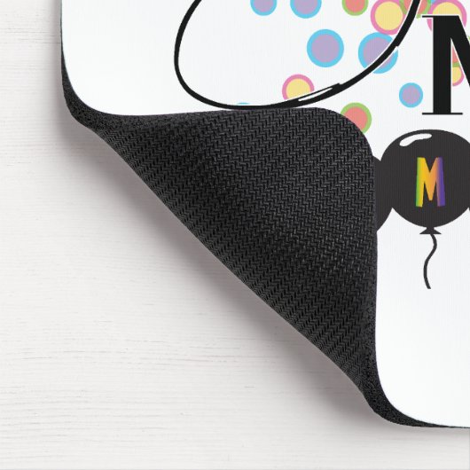 Gelukkig citaat met ballonnen - U MAAKTE ME SMILE! Muismat (Hoek)