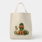 Gelukkig Cockapoo St. Patrick's Day Tote Bag (Achterkant)