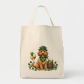Gelukkig Cockapoo St. Patrick's Day Tote Bag (Voorkant)