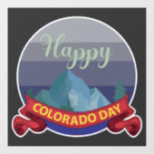 Gelukkig Colorado Day teken Raamsticker (Vel)