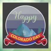 Gelukkig Colorado Day teken Raamsticker (Vel 3)