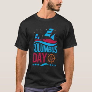 Gelukkig Columbusdag T-shirt – Moedig, Patriottisc