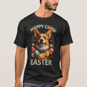 Gelukkig Corgi Pasen T-shirt