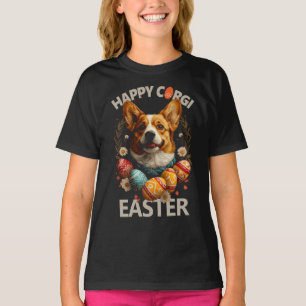 Gelukkig Corgi Pasen T-shirt