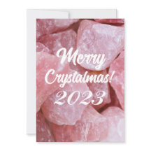 Gelukkig Crystalmas 2023 Roze Rozenkwarts Kristal