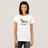 Gelukkig Dachshund Hommelshemd T-shirt (Voorkant volledig)