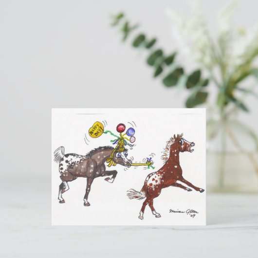 Gelukkig Dag! Briefkaart (Staand voorkant)