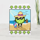 Gelukkig Dag! | Funny Beach Pickle Kaart (Voorkant)