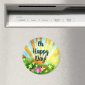 Gelukkig Dag. Inspiratie Magnet (Insitu (Vaatwasser))