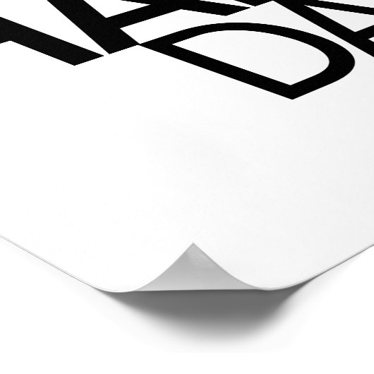 Gelukkig Dag. Wall Art Poster (Hoek)