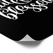 Gelukkig dankbaar gezegend poster (Hoek)