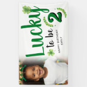 Gelukkig dat het St. Patrick's Day foto is Kinderv Spandoek (Verticaal)