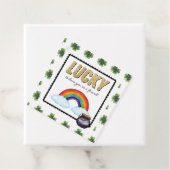 Gelukkig dat ik je als vriend heb bedankjes labels (In situ)