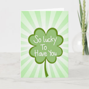 Gelukkig dat je er bent Clover Card Kaart