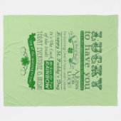 Gelukkig dat je je hebt fleece deken (Voorkant (Horizontaal))