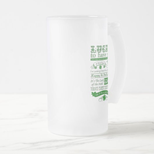 Gelukkig dat je je hebt matglas bierpul (Voorkant rechts)