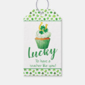 Gelukkig dat je leraar hebt zoals jij St Patrick's Cadeaulabel (Voorkant)