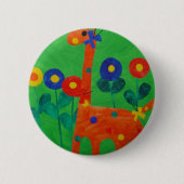 Gelukkig de Giraffe Button (Voorkant)