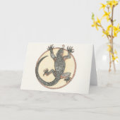 Gelukkig de Hagedis van Sedona, Arizona Kaart (Gele Bloem)