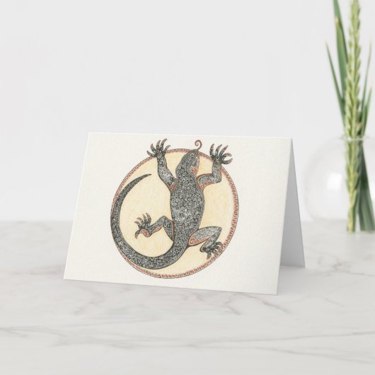 Gelukkig de Hagedis van Sedona, Arizona Kaart (Voorkant)