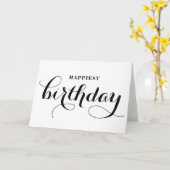 Gelukkig de Kaart van de Broodjeskalligrafie van d (Gele Bloem)