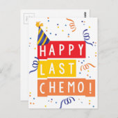 Gelukkig de laatste Chemo! Briefkaart (Voorkant / Achterkant)
