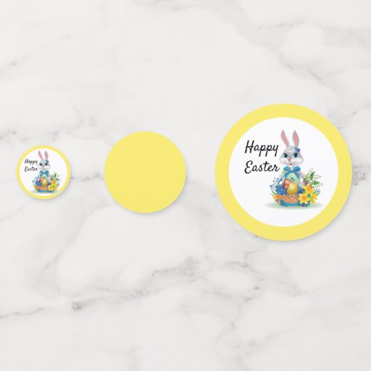 Gelukkig de paashaas confetti (Voorkanten)